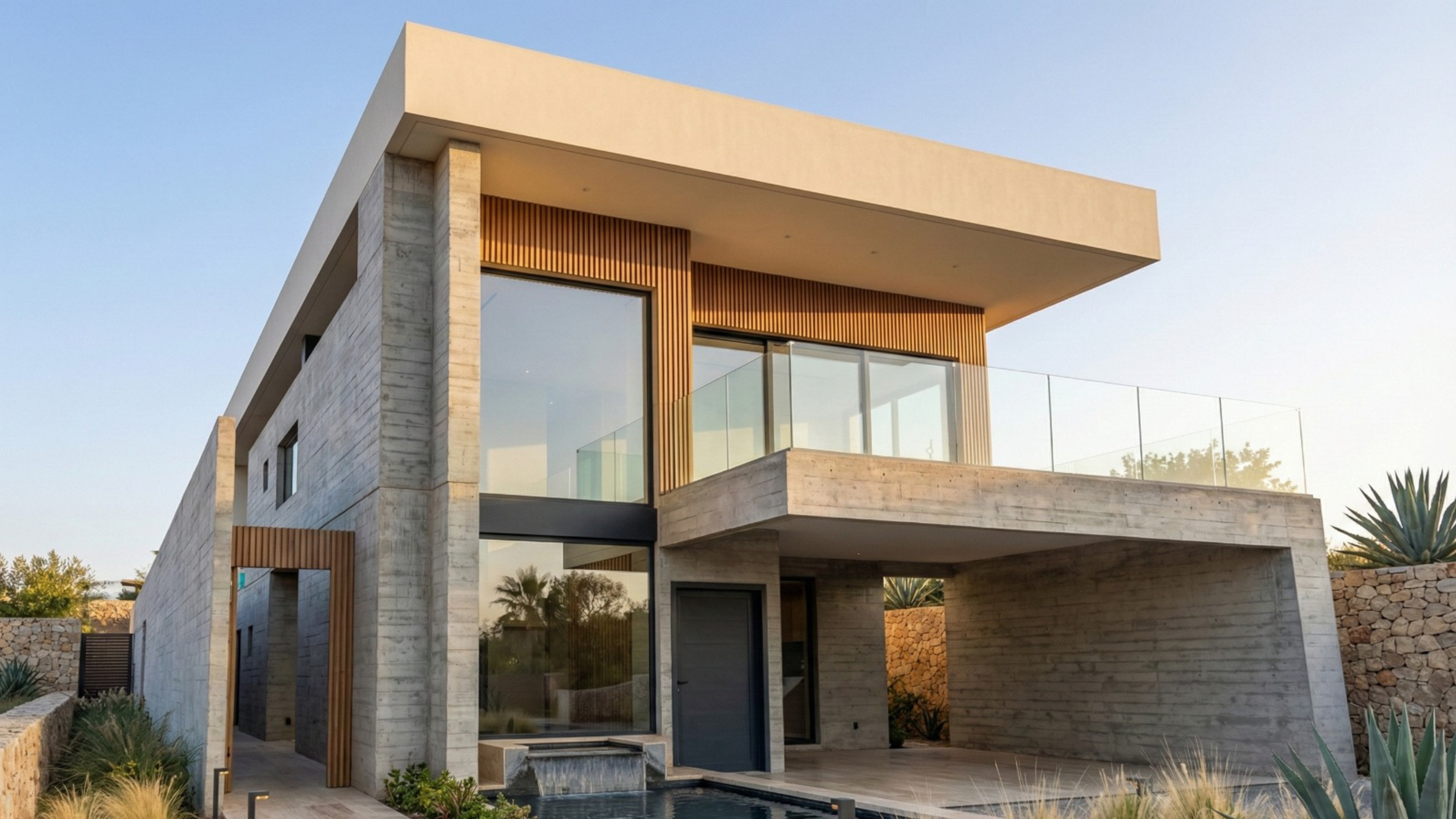 Sobrado residencial contemporâneo - projeto estrutural com estacas e laje treliçada no Eberick